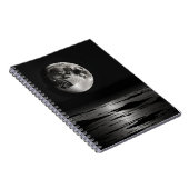 Notitieboek met Lunar Reflection Design – B & W (Rechterzijde)