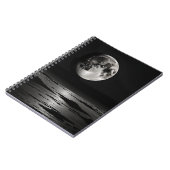 Notitieboek met Lunar Reflection Design – B & W (Linkerzijde)
