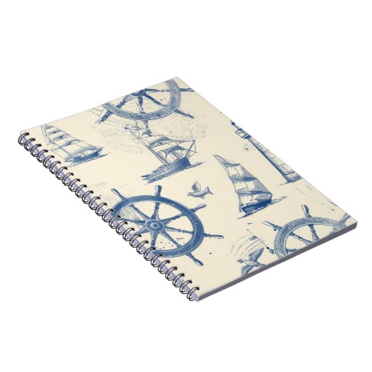 Notitieboek met mariene elementen (Rechterzijde)