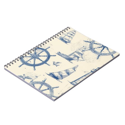 Notitieboek met mariene elementen (Linkerzijde)