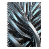 Notitieboek met Metallic Abstract Design – Slank e (Voorkant)