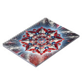 Notitieboek met Noorse kleuren Abstract Design (Linkerzijde)