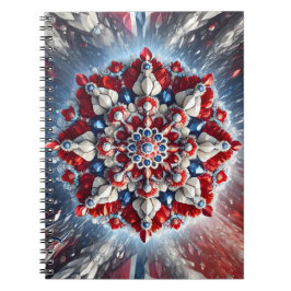 Notitieboek met Noorse kleuren Abstract Design