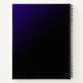 Notitieboek met Paarse gradiënt en ruimtepatroon (Achterkant)