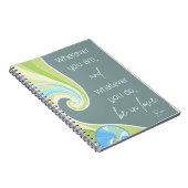 Notitieboek met poëtisch citaat van Rumi (Rechterzijde)