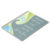 Notitieboek met poëtisch citaat van Rumi (Linkerzijde)