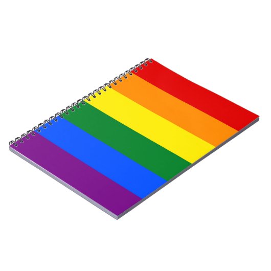 Notitieboek met Rainbow LGBT Pride Flag (Linkerzijde)