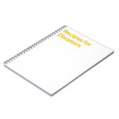 Notitieboek met recepten voor rampen (Linkerzijde)