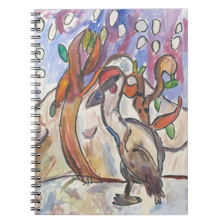 Notitieboek met Rode Kraanvogel