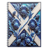Notitieboek met Scottish Thistles Modern Design (Voorkant)