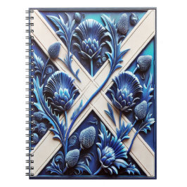 Notitieboek met Scottish Thistles Modern Design