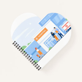 Notitieboek met spiraalvormige kruid