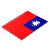 Notitieboek met Taiwanese vlag (Linkerzijde)