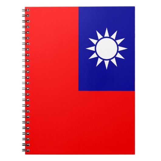 Notitieboek met Taiwanese vlag (Voorkant)