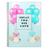 Notitieboek met twins Zwangerschap Planner (Voorkant)