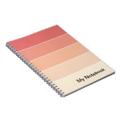 Notitieboek met  verloop ontwerp (Rechterzijde)