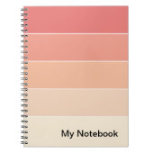 Notitieboek met verloop ontwerp (Voorkant)