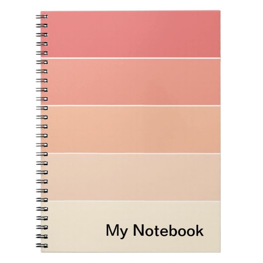 Notitieboek met  verloop ontwerp (Voorkant)