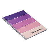 Notitieboek met  verloop ontwerp (Rechterzijde)