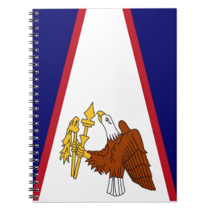 Notitieboek met vlag van Amerikaans-Samoa