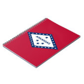 Notitieboek met vlag van Arkansas (Linkerzijde)