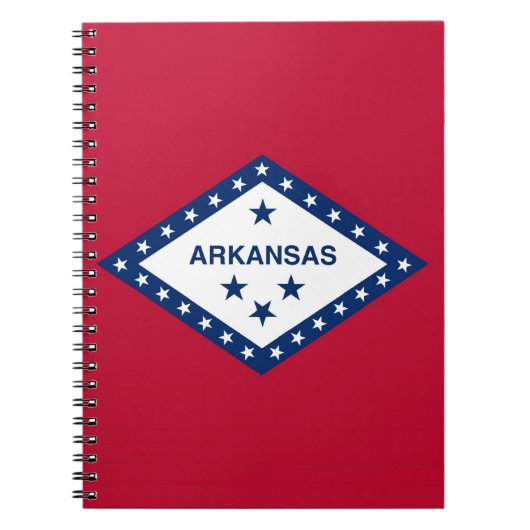 Notitieboek met vlag van Arkansas (Voorkant)