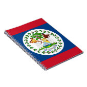 Notitieboek met vlag van Belize (Rechterzijde)
