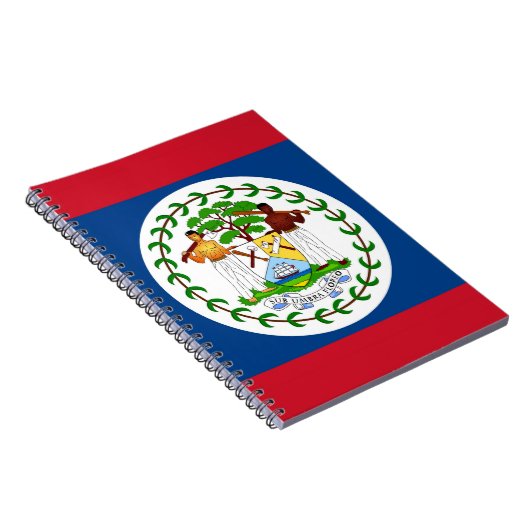 Notitieboek met vlag van Belize (Rechterzijde)