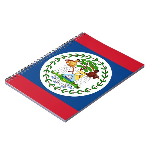Notitieboek met vlag van Belize (Linkerzijde)