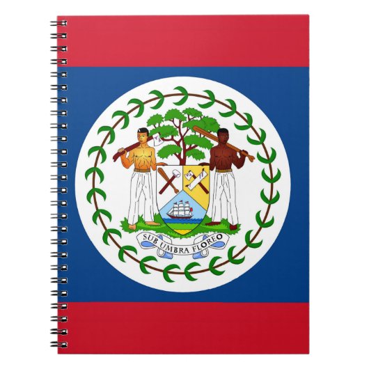 Notitieboek met vlag van Belize (Voorkant)