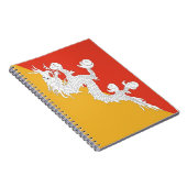 Notitieboek met vlag van Bhutan (Rechterzijde)