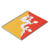 Notitieboek met vlag van Bhutan (Linkerzijde)