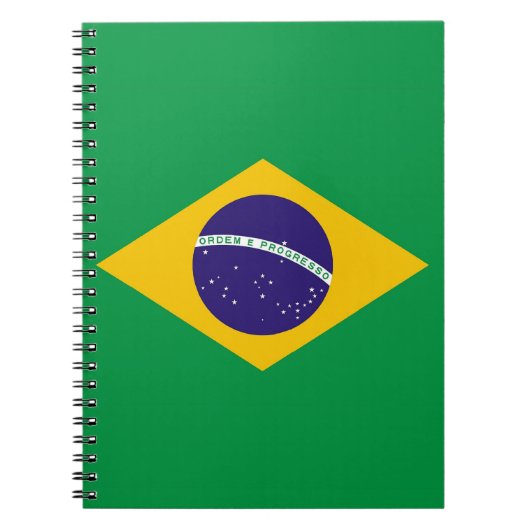 Notitieboek met vlag van Brazilië (Voorkant)