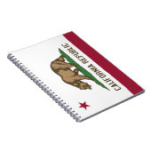 Notitieboek met vlag van Californië (Rechterzijde)