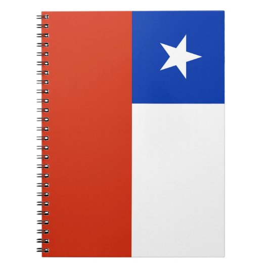 Notitieboek met vlag van Chili (Voorkant)