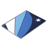 Notitieboek met vlag van Columbia, SC (Linkerzijde)