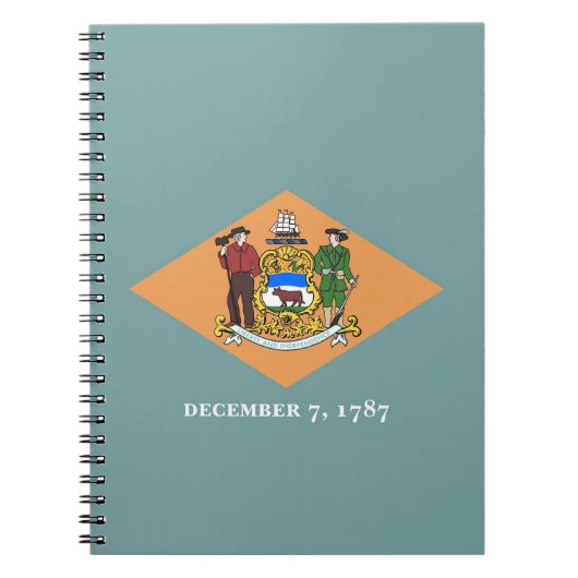 Notitieboek met vlag van de Delaware (Voorkant)