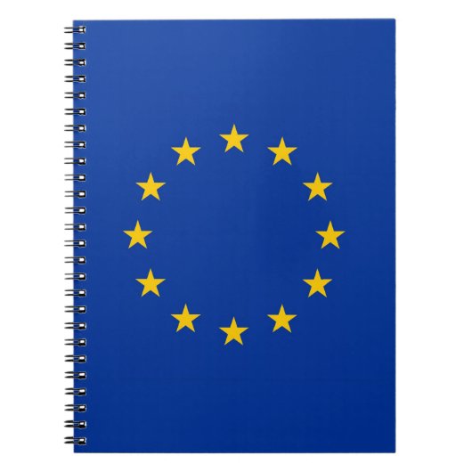 Notitieboek met vlag van de EU (Voorkant)