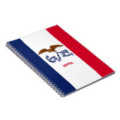 Notitieboek met vlag van de staat Iowa (Rechterzijde)