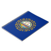 Notitieboek met vlag van de staat New Hampshire (Linkerzijde)