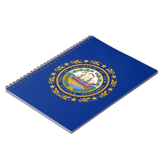 Notitieboek met vlag van de staat New Hampshire (Linkerzijde)
