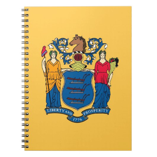 Notitieboek met vlag van de staat New Jersey (Voorkant)