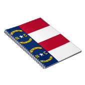 Notitieboek met vlag van de staat North Carolina (Rechterzijde)