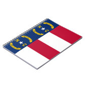 Notitieboek met vlag van de staat North Carolina (Linkerzijde)