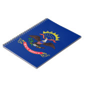 Notitieboek met vlag van de staat North Dakota (Linkerzijde)