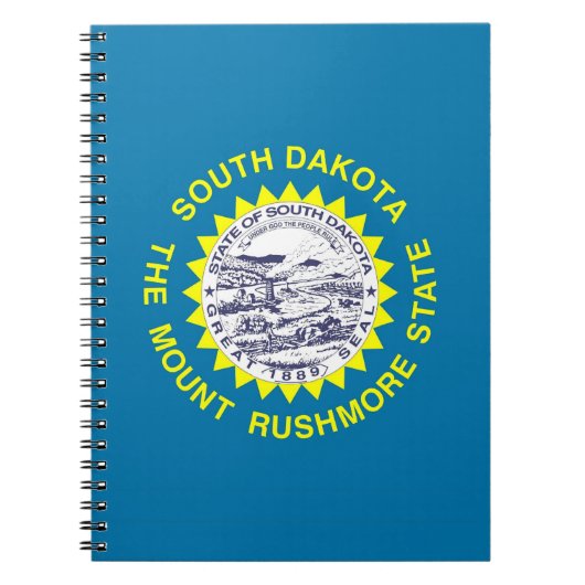 Notitieboek met vlag van de staat South Dakota (Voorkant)