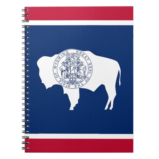 Notitieboek met vlag van de staat Wyoming (Voorkant)