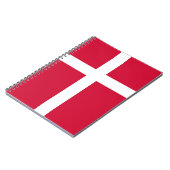 Notitieboek met vlag van Denemarken (Linkerzijde)