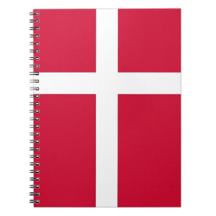 Notitieboek met vlag van Denemarken