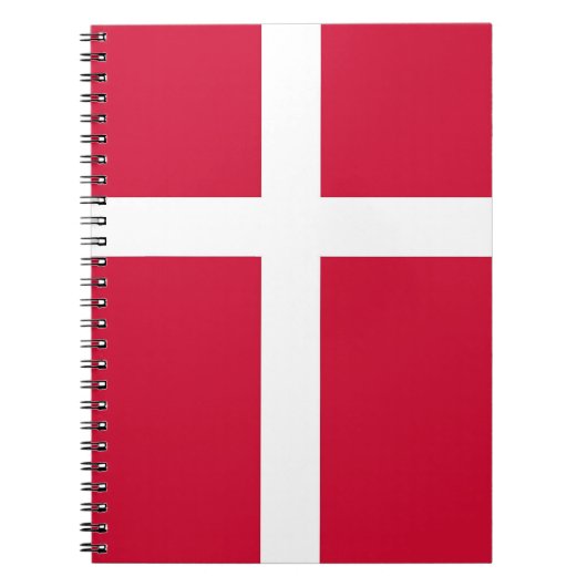 Notitieboek met vlag van Denemarken (Voorkant)